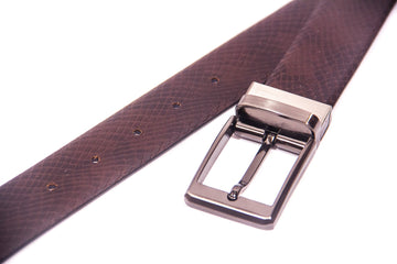 Men's Snake Reversible Leather Belt 3